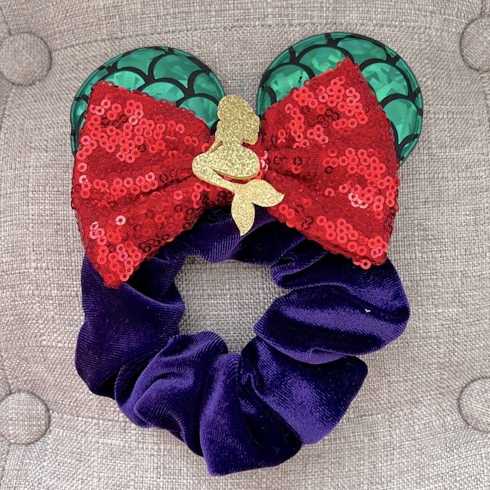 Disney Inspired “Little Mermaid Ariel” Hair Tie/ Scrunchie